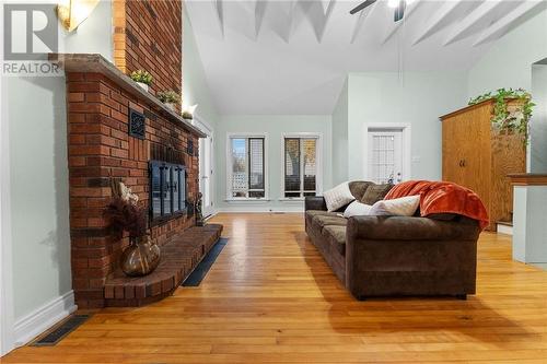 143 Harry Street, Renfrew, ON - Indoor Photo Showing Living Room With Fireplace