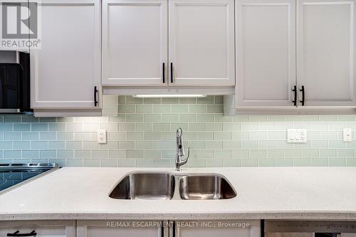 19 Tallforest Trail, Hamilton, ON - Indoor Photo Showing Kitchen With Double Sink