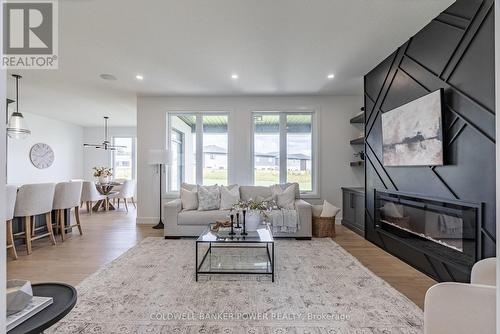 2692 Heardcreek Trail, London, ON - Indoor Photo Showing Living Room With Fireplace