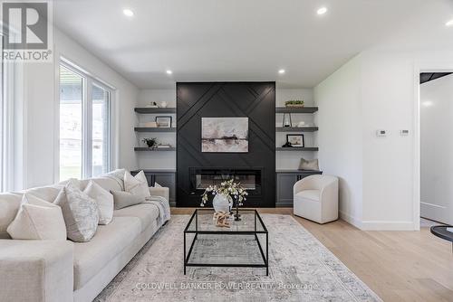 2692 Heardcreek Trail, London, ON - Indoor Photo Showing Living Room With Fireplace