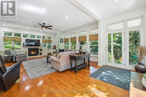 8181 Indian Trail, Guelph/Eramosa, ON - Indoor Photo Showing Living Room With Fireplace