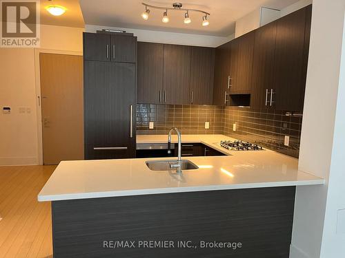 421 - 29 Queens Quay E, Toronto, ON - Indoor Photo Showing Kitchen With Double Sink With Upgraded Kitchen