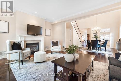 42 Butternut Grove Lane, Hamilton, ON - Indoor Photo Showing Living Room With Fireplace