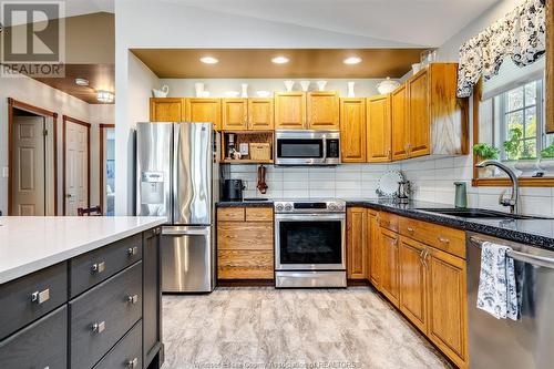 1164 Heritage Road, Kingsville, ON - Indoor Photo Showing Kitchen With Double Sink