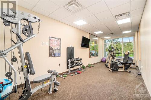 100 Roger Guindon Road Unit#701, Ottawa, ON - Indoor Photo Showing Gym Room