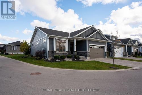 1 Sunrise Lane, Lambton Shores (Grand Bend), ON - Outdoor With Deck Patio Veranda With Facade