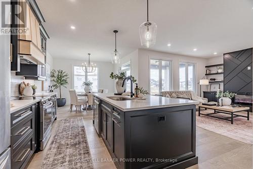 2684 Heardcreek Trail, London, ON - Indoor Photo Showing Kitchen With Double Sink With Upgraded Kitchen