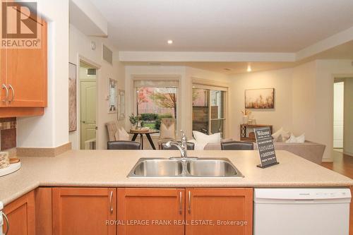 110 - 869 Clonsilla Avenue, Peterborough (Monaghan), ON - Indoor Photo Showing Kitchen With Double Sink