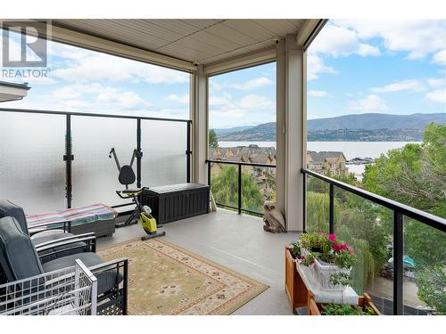 529 Truswell Road Unit# 602, Kelowna, BC - Outdoor With Body Of Water With Balcony With View With Exterior