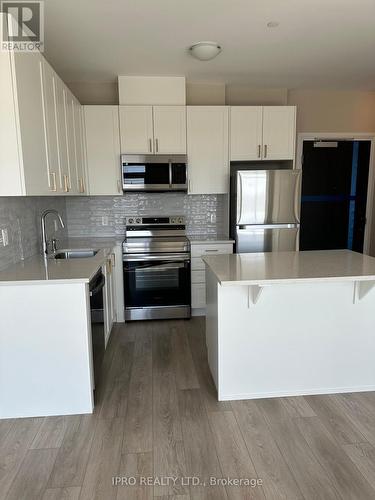 108 - 480 Gordon Krantz Avenue, Milton, ON - Indoor Photo Showing Kitchen With Stainless Steel Kitchen With Upgraded Kitchen