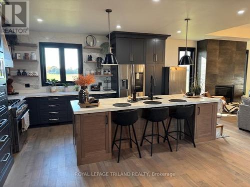 14678 Ten Mile Road, Middlesex Centre (Ilderton), ON - Indoor Photo Showing Kitchen With Upgraded Kitchen