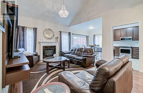 14 Alamode Road, Brampton, ON - Indoor Photo Showing Living Room With Fireplace