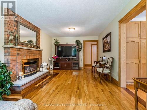 521 Nanak Road, Mississauga, ON - Indoor Photo Showing Living Room With Fireplace