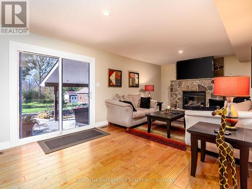 33 Northline Road, Kawartha Lakes, ON - Indoor Photo Showing Living Room With Fireplace