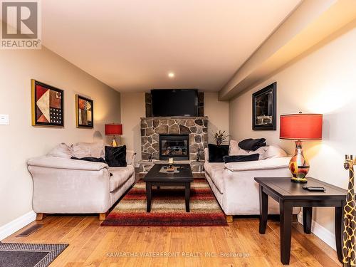 33 Northline Road, Kawartha Lakes, ON - Indoor Photo Showing Living Room With Fireplace