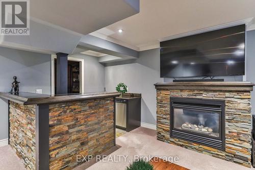 3089 Ferguson Drive, Burlington, ON - Indoor Photo Showing Living Room With Fireplace