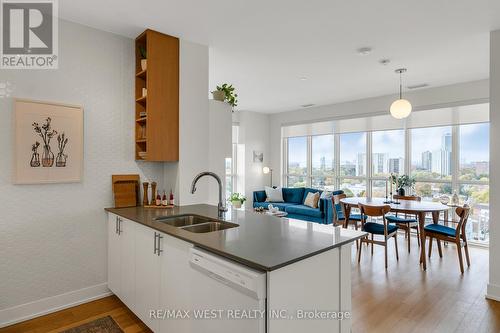 1205 - 8 Trent Avenue, Toronto, ON - Indoor Photo Showing Kitchen With Double Sink