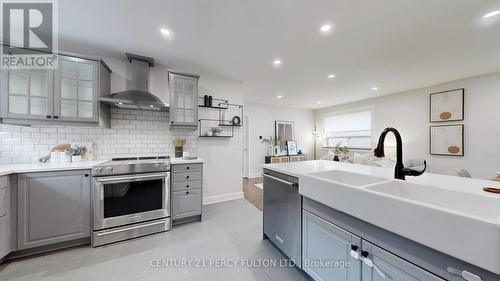 78 Shier Drive, Toronto, ON - Indoor Photo Showing Kitchen With Double Sink With Upgraded Kitchen