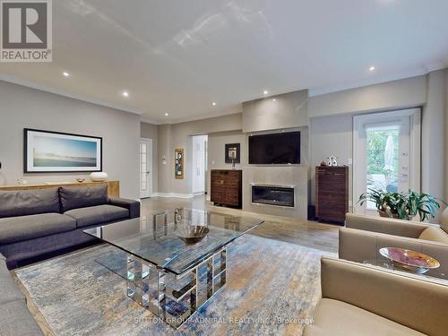 7 York Downs Drive, Toronto, ON - Indoor Photo Showing Living Room With Fireplace