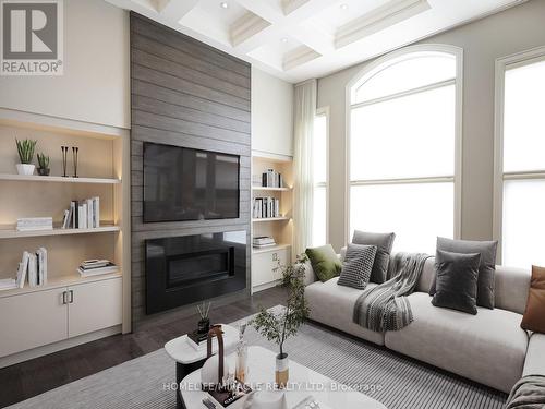 282 Tudor Avenue, Oakville, ON - Indoor Photo Showing Living Room With Fireplace