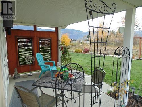 rear patio - 4200 Grandview Drive Unit# 202, Castlegar, BC - 