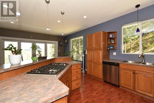 2592 Alpen Paradies Road Unit# #9, Blind Bay, BC - Indoor Photo Showing Kitchen With Double Sink