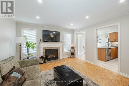 18 Mainland Crescent, Vaughan, ON - Indoor Photo Showing Living Room With Fireplace