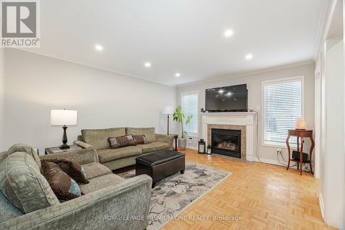 18 Mainland Crescent, Vaughan, ON - Indoor Photo Showing Living Room With Fireplace