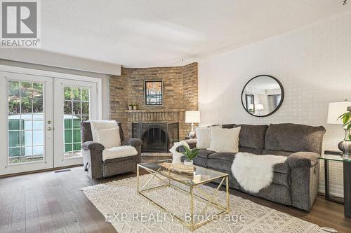 22 Amberwood Square, Brampton, ON - Indoor Photo Showing Living Room With Fireplace