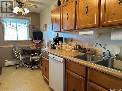 101 D 1350 Gordon Road, Moose Jaw, SK - Indoor Photo Showing Kitchen With Double Sink