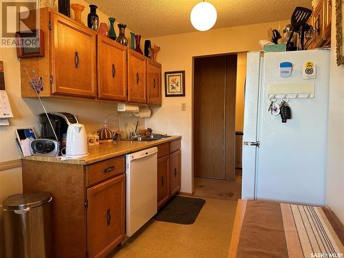 101 D 1350 Gordon Road, Moose Jaw, SK - Indoor Photo Showing Kitchen With Double Sink