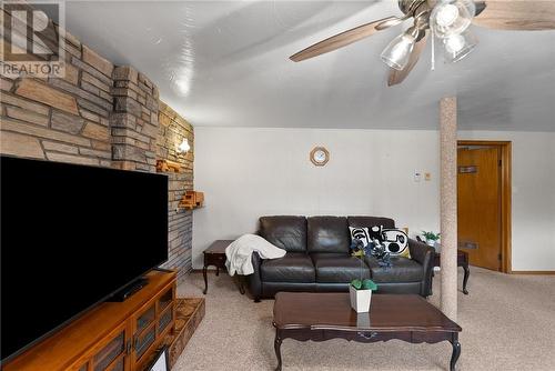 68 Walter Street, Coniston, ON - Indoor Photo Showing Living Room With Fireplace