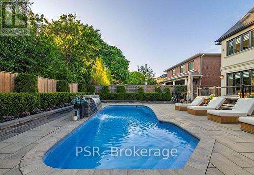 14 Tregellis Road, Toronto, ON - Outdoor With In Ground Pool With Backyard