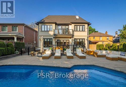 14 Tregellis Road, Toronto, ON - Outdoor With In Ground Pool With Balcony