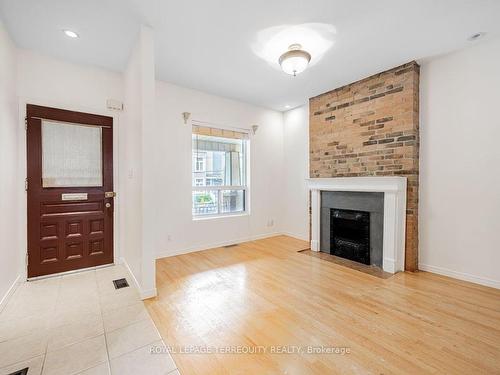 773 Markham St, Toronto, ON - Indoor Photo Showing Living Room With Fireplace