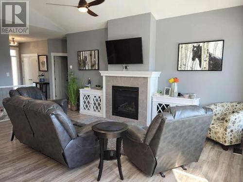 428 Daladon Drive, Logan Lake, BC - Indoor Photo Showing Living Room With Fireplace