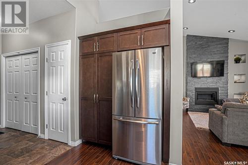 206 2Nd Avenue, Hanley, SK - Indoor With Fireplace