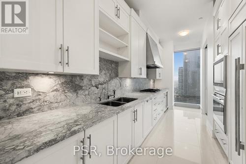 2503 - 183 Wellington Street W, Toronto, ON - Indoor Photo Showing Kitchen With Double Sink With Upgraded Kitchen