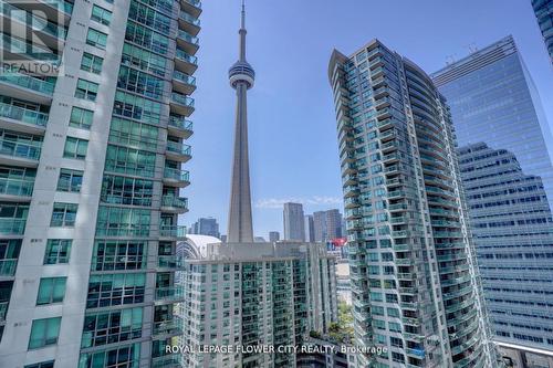 1407 - 12 York Street, Toronto, ON - Outdoor With Balcony With Facade