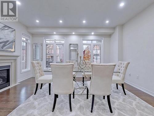 209 Kincardine Street, Vaughan, ON - Indoor Photo Showing Dining Room With Fireplace