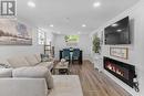 Bsmt - 1182 Ravine Road, Oshawa, ON  - Indoor Photo Showing Living Room With Fireplace 