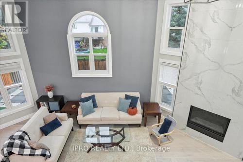 2153 Marc Lane, Burlington, ON - Indoor Photo Showing Living Room With Fireplace