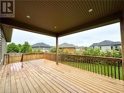 Partially covered rear Decl - 427 Ridge Street, Port Elgin, ON - Outdoor With Deck Patio Veranda With Exterior