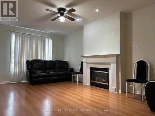 41 Allangrove Drive, Brampton, ON - Indoor Photo Showing Living Room With Fireplace