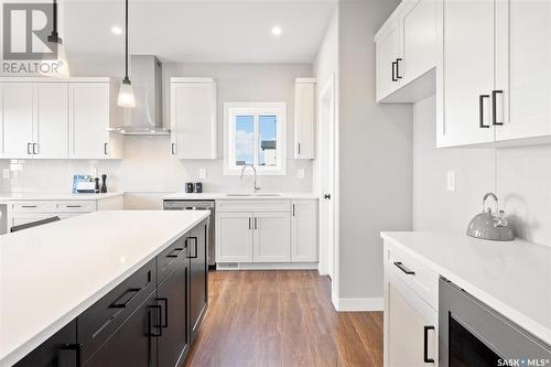 130 Kostiuk Crescent, Saskatoon, SK - Indoor Photo Showing Kitchen With Upgraded Kitchen