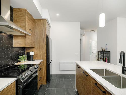 Cuisine - 415-17905 Rue Du Grand-Prix, Mirabel, QC - Indoor Photo Showing Kitchen With Double Sink