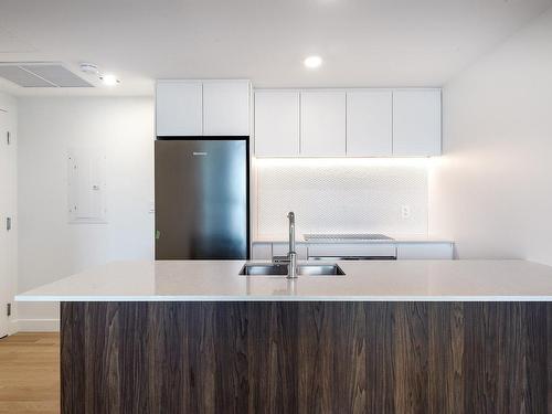 Kitchen - 3501-1245 Rue De Bleury, Montréal (Ville-Marie), QC - Indoor Photo Showing Kitchen With Double Sink With Upgraded Kitchen