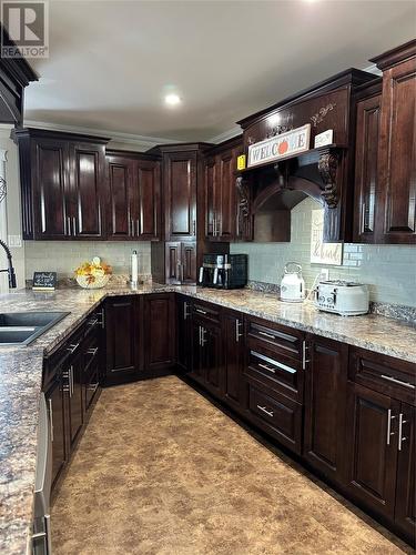 7 School Road, Marystown, NL - Indoor Photo Showing Kitchen With Double Sink