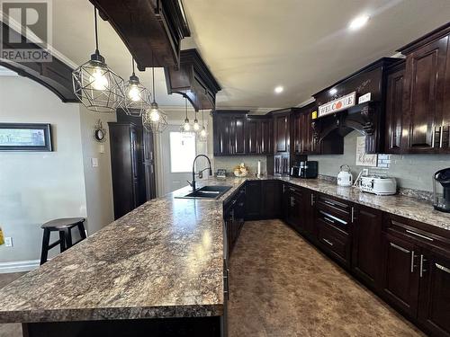 7 School Road, Marystown, NL - Indoor Photo Showing Kitchen With Double Sink