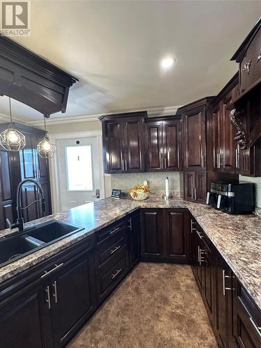 7 School Road, Marystown, NL - Indoor Photo Showing Kitchen With Double Sink With Upgraded Kitchen